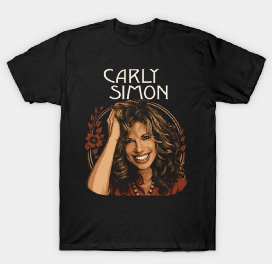 Graphic Carly Simon Singer You're So Vain Black all size Unisex t-shirt CH187 Unisex T-Shirt