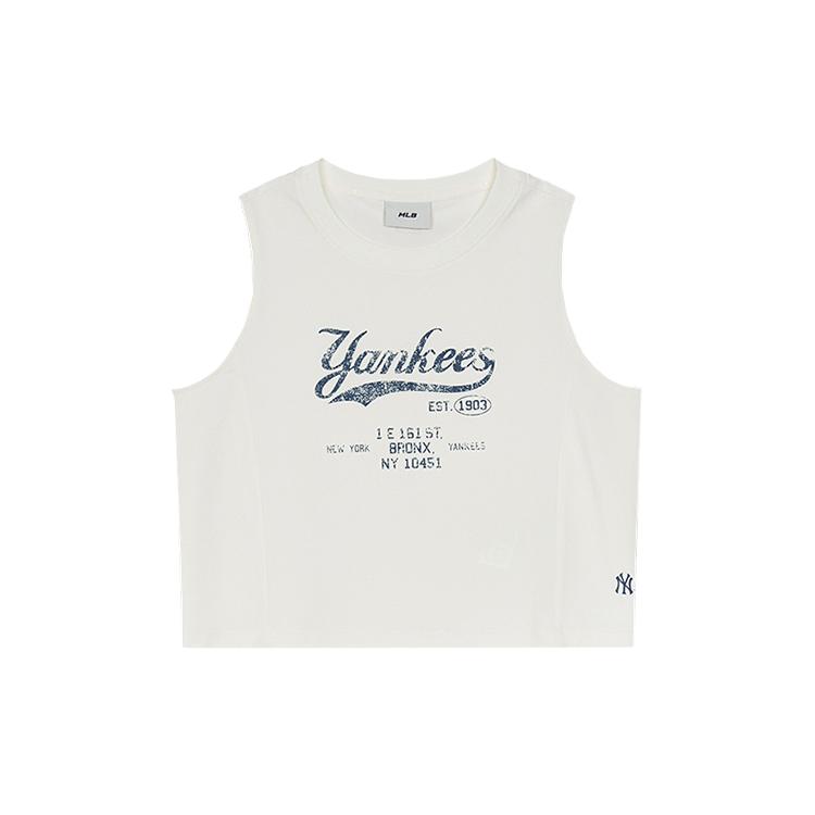 

New MLB New York Yankees Tank Top Women s Ivory 3FTOV0253-50IVS S