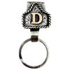 Western Cowboy Letter Keychain, Vintage Handmade Letter  Initial Keychain Clip, Personality Metal Key Chain For Belt