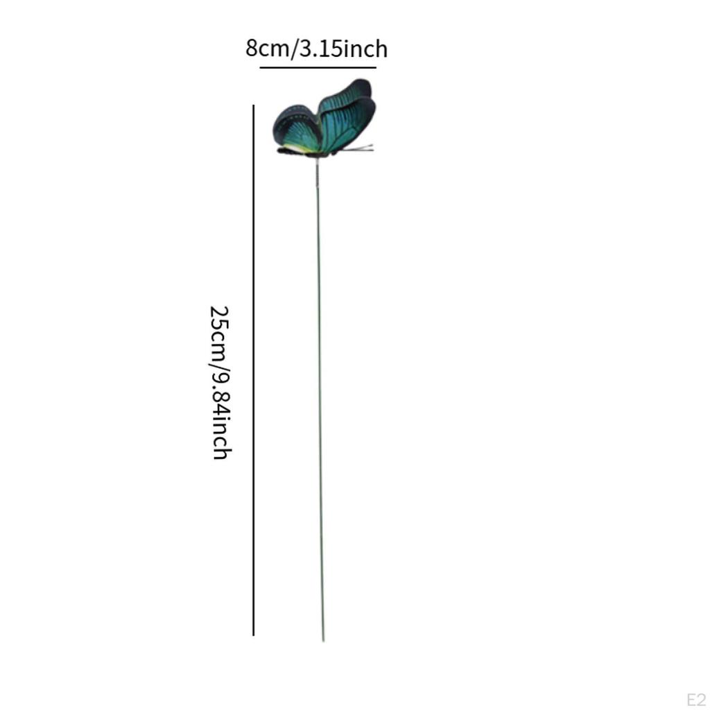 25x Leuchtende Schmetterlings-Gartenstecker Außendekorationen Außengartenornamente für