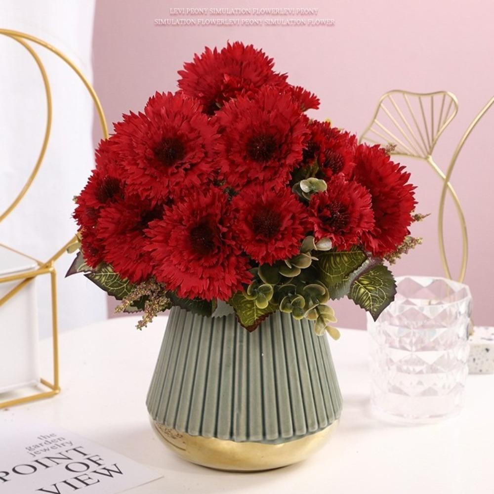 30cm Fake Sunflower Gerbera Silk Simulation Plant Decor Realistic Fake Flower  Wedding Decor
