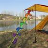 Garden Wind Spinners Rainbow Twirler Winder Bunting Outdoor Hanging Decorations Camping Accessories for Yard Forest Ornaments