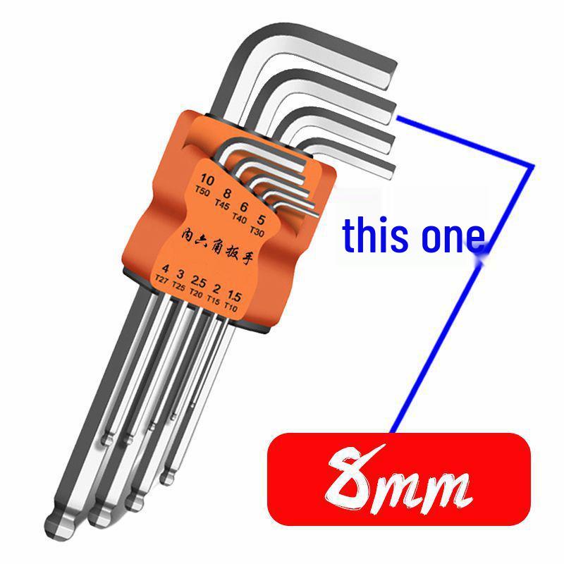 Set Chei Hexagonale în Formă de L cu Duritate Ridicată - Instrument Șurubelniță Hexagonală cu 6 Puncte