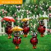 2D Flat, 5pcs Cute Insect Umbrella Acrylic Garden Decor Outdoor Ornaments Suitable for Gardens, Lawns, Potted Courtyards and More Decoration Stakes
