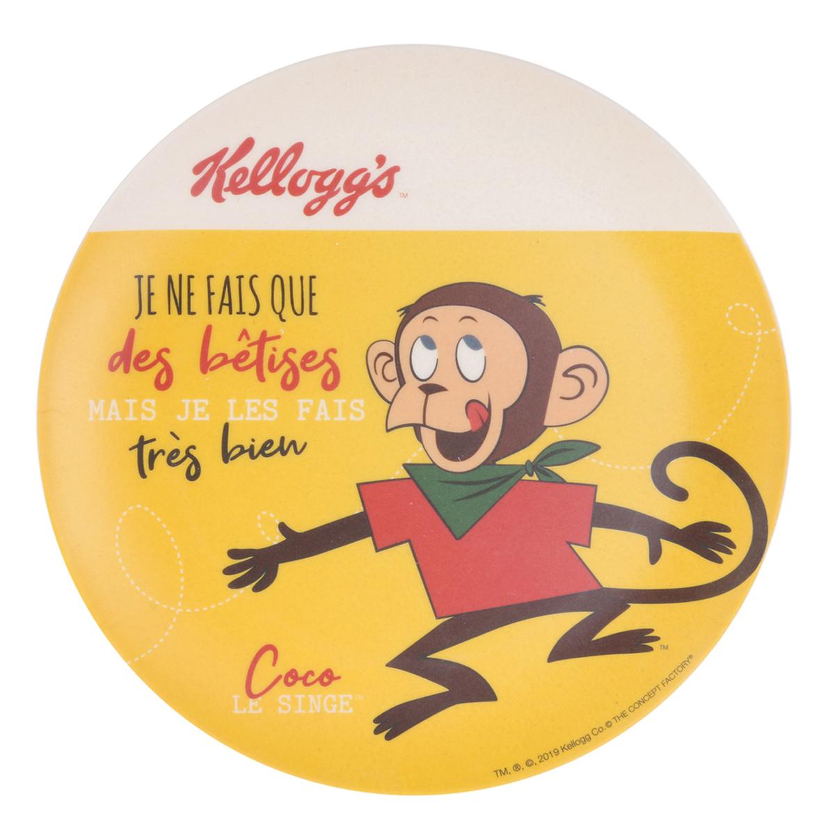 

Kellogg s [A1757] - Бамбуковая тарелка Kellogg s желто-бежевая - 20 см