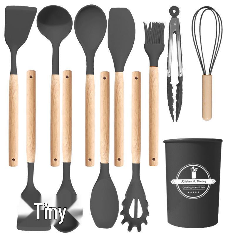 12-Piece Non-Stick Silicone Spatula and Ladle Set - Food-Grade Cookware