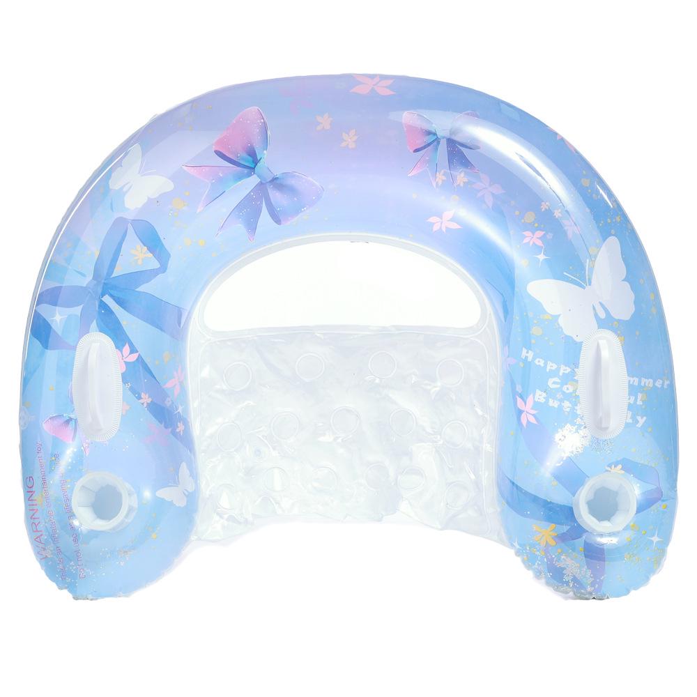 New Style Daisy Stripe Inflatable Pool Float Lounger