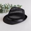 Hat Summer Men's British Top Hat Dame Hat Mesh Panama Breathable Top Hat Sun Protection Straw Hat Sun Hat