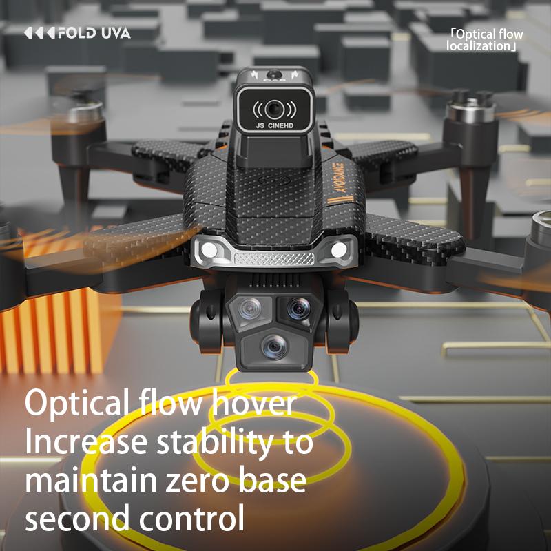 High Quality JS22 Fpv Brushless 4k Drone with  3 Cameras Obstacle Avoidance Optical Flow Racing Drones  Quadcopter Toys