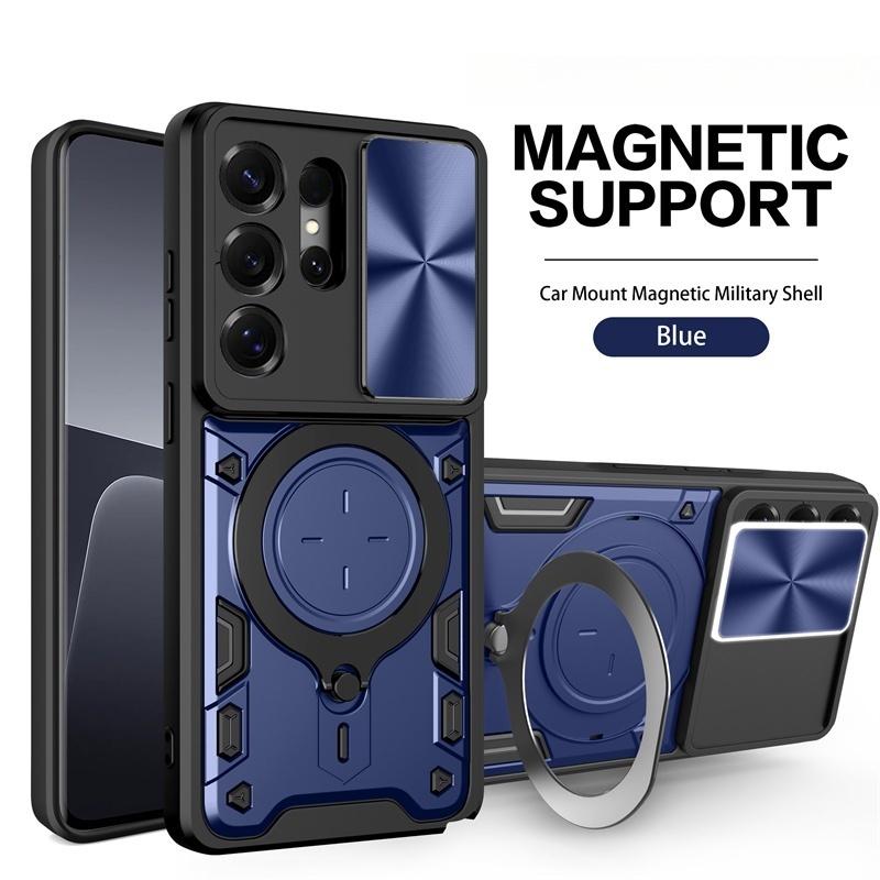 Shockproof Armor Funda For Samsung Galaxy S26 Ultra 5G Car Magnetic Holder Ring Case For S 26 Plus S26Ultra Lens Protector Cover