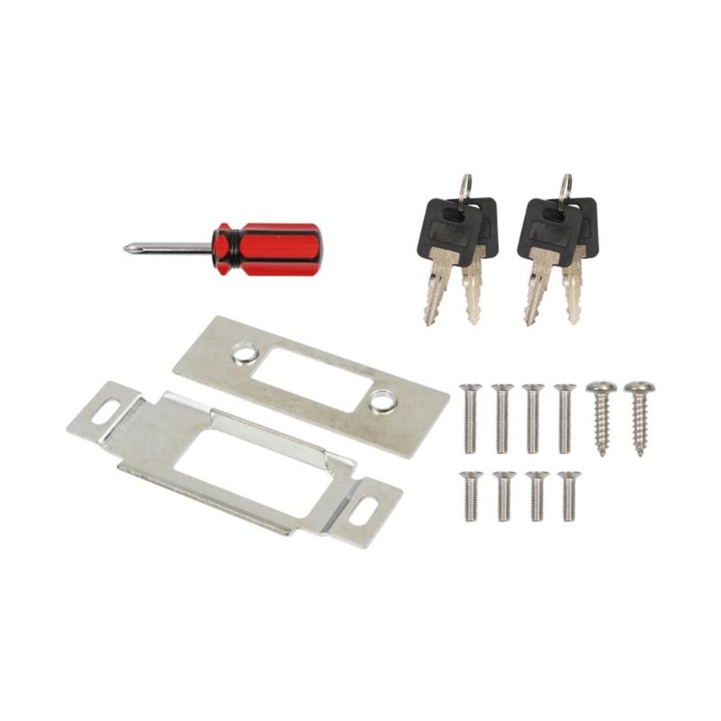 Door Lock with Paddle Deadbolt for Safety, Campers Entry Latches, Fits Most Trailers Cargo Trucks Comes with Unique Keys