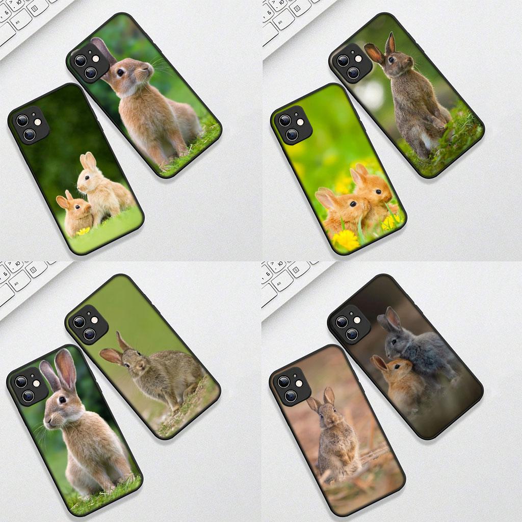 Phone Cover for Samsung Galaxy S25 S24 S23 FE Plus Ultra S7 Edge A16 A15 5G S25+ Casing Flexible Case Rabbit