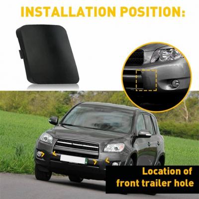 2 X Front Left & Right Bumper Tow Hook Cover Cap For Toyota RAV4 2006-2008