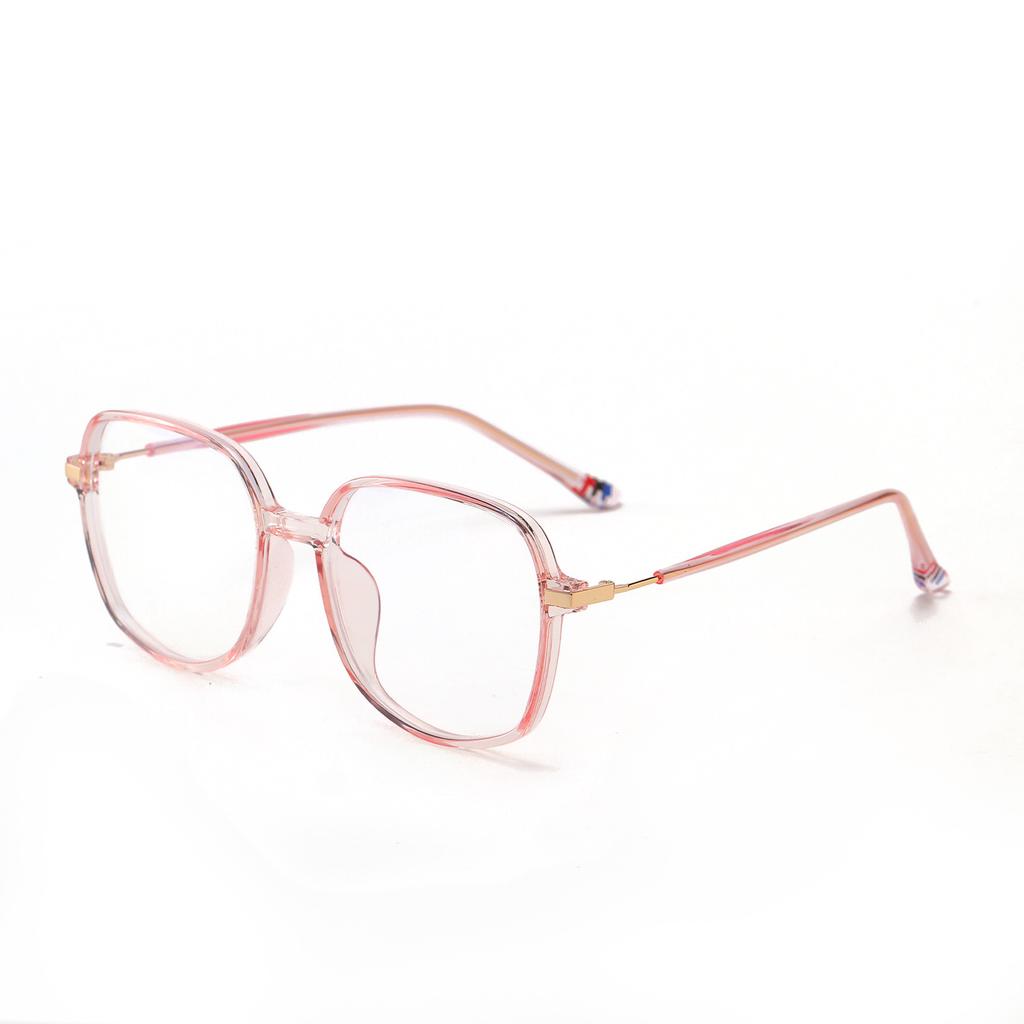 Glasses Tr75207 Retro Square Large Frame Student Flat Mirror