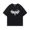 Hip Hop Oversized Playboi Carti Punk Is Not Ded Opium Saves Lives Print Tshirt Men  Casual Loose T Shirt Men's Black Tees