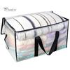 Clear Moving Bags Heavy Duty with Durable Zipper Reinforced Handle Space-saving Convenient Storage Bag