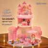 Princess Castle Playset: Luxury Villa Bedroom Role-Playing Suitcase for Girls