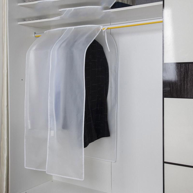 3-Size Type Transparent Wardrobe Clothes Dust-Proof Hanging Bag Cover Moisture-Proof Can Washable Storage Hanging Bag