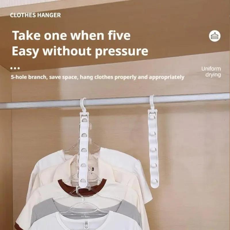 Multifunctional Clothes Hanger Storage Rack For Home Hanging Clothes Dormitory Folding Clothes Drying Rack To Save Space Bedroom