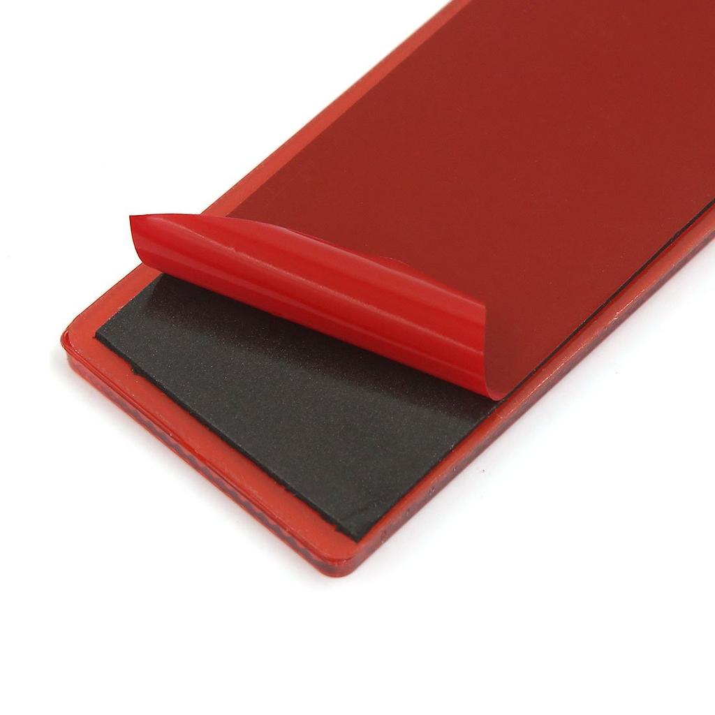 uxcell Car Reflector General Purpose Car Red Pasting Reflector Sticker with Screw Hole, Pack of 3