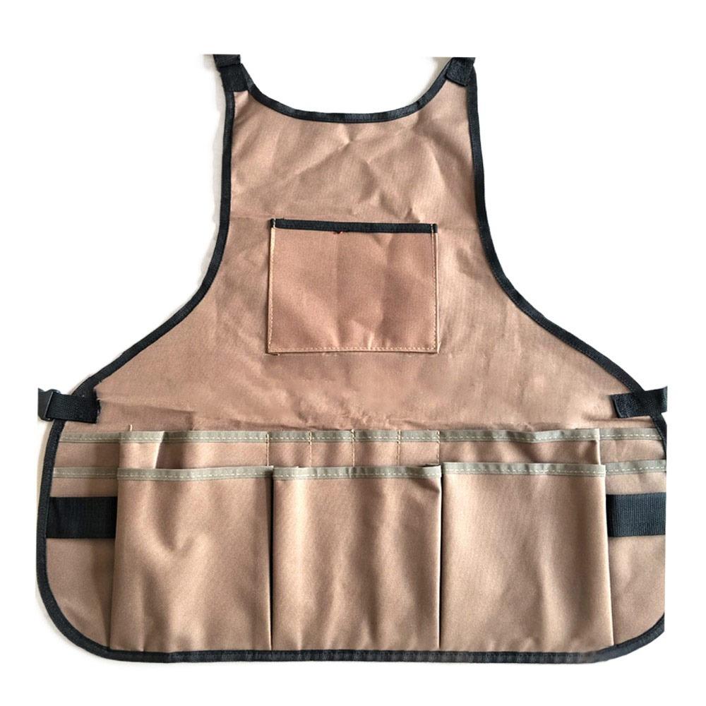 

Робочий фартух для барбекю з оксфордської тканини Водонепроникний багатофункціональний фартух Надміцний робочий фартух унісекс хакі