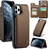 IPhone Wallet Protective Case with Card Holder, RFID Shielding, Men's and Women's Shock-absorbing Leather Bracket, Durable Protective Phone Case