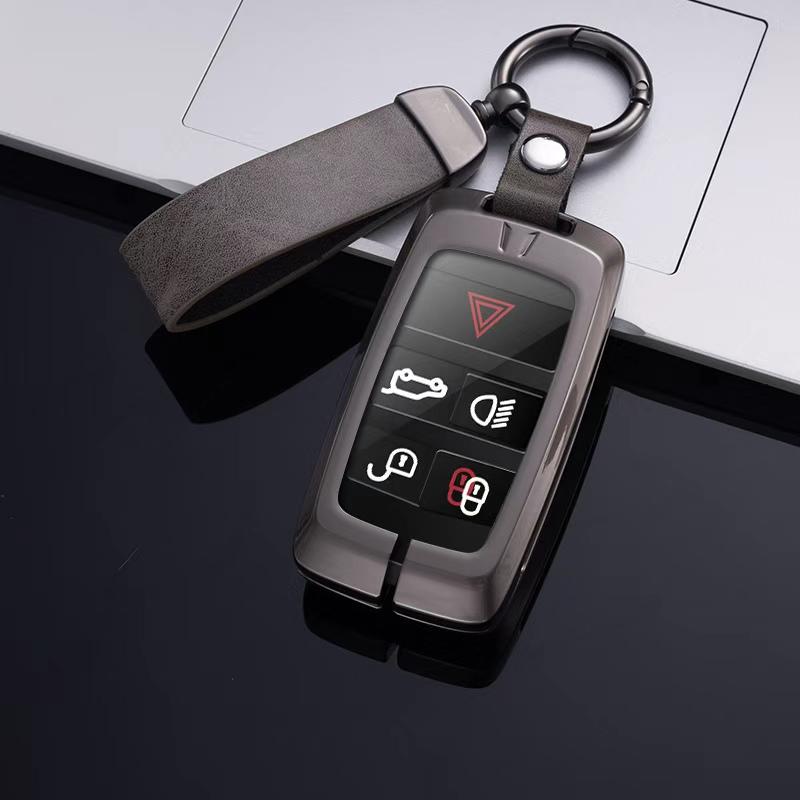 Car Key Case Cover For Land Rover Range Rover Sport Evoque Velar Discovery 5 Jaguar XE XF E-Pace F-Pace A9 A8 A9 X8 XJ XFL XJL