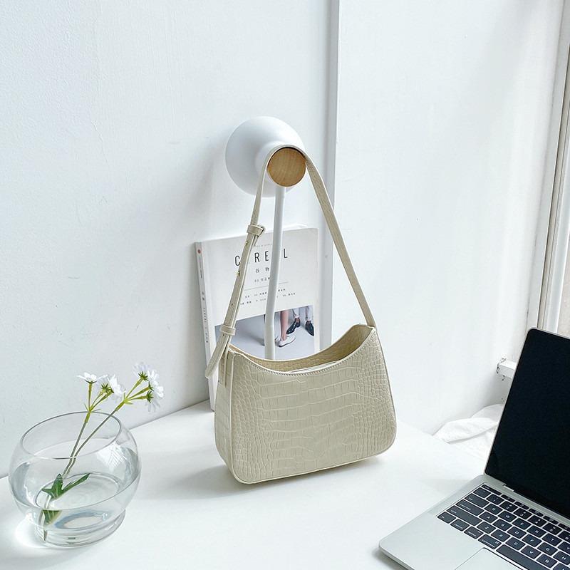 Versatile Crocodile Pattern Niche Style Underarm Bag Women's High-end Handbag Fashion Styling Shoulder Bag Women