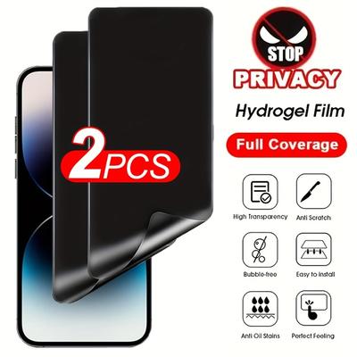 2 szt. Folia ochronna hydrożelowa prywatności dla iPhone 17Air 16 15 14 13 12 11 Pro Max Plus Ochraniacz ekranu dla iPhone X XR XS Max Folia
