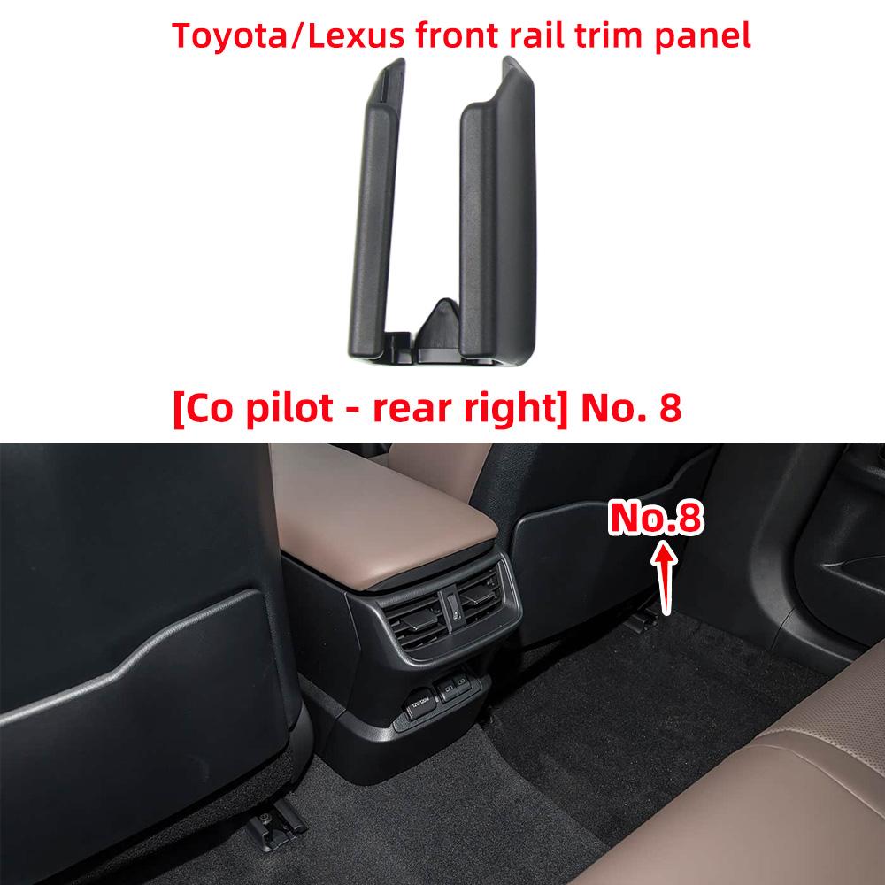 Copertura Guida Binario Scorrimento Sedile Anteriore Sinistro Destro per Auto Accessori Auto Per Lexus ES 18-25 Toyota Prius 15-22 Harrier 20-25
