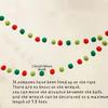 36-Ball Set, 250cm Pre-Strung Pompom Garland, Art Deco Style, No DIY, Wall Mount, Fabric(Christmas, Halloween) Decor, Felt Balls