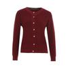 [French Elegant Wool Cardigan] Women's 25 Year Winter Style Fashionable Commuting Essential Temperament Round Neck Knitted Sweater