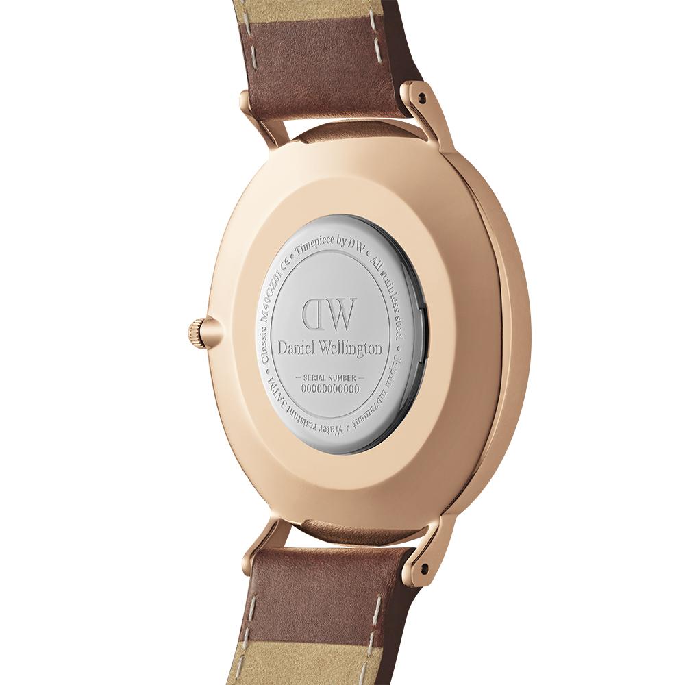 Danielwellingteon Classic St Mawes Arctic Nappa Leather Fashion Watch