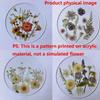 4pcs New 2D Flat Acrylic Coasters Round Wildflower Print Design Table Coaster Colorful Cup Mat Tabletop Decorations