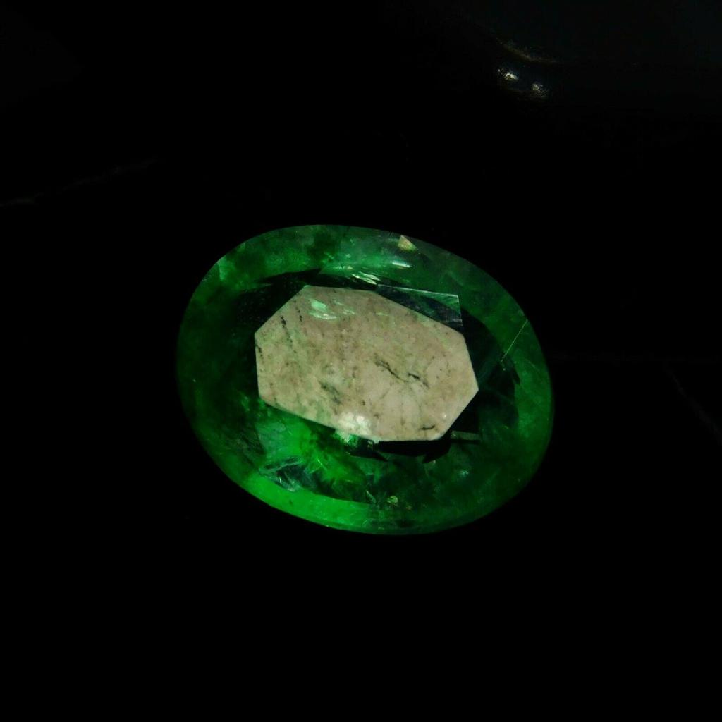 7 Ct Natural Untreated Green Colombian Emerald Oval Cut CERTIFIED Loose Gemstone A1-3185