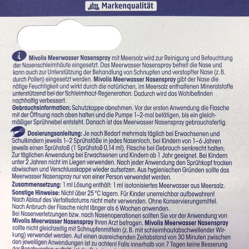 Mibolis Seawater Nasal Spray 20ml
