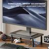 Computer Monitor Stand 3 Height Adjustable Desk Organizer with Airflow Vents Laptop Stand for Office Home School Supplies