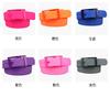 3.5x116cm High Quality Silicone Belt For Men And Women Universal Plastic Buckle Candy Colored Belt