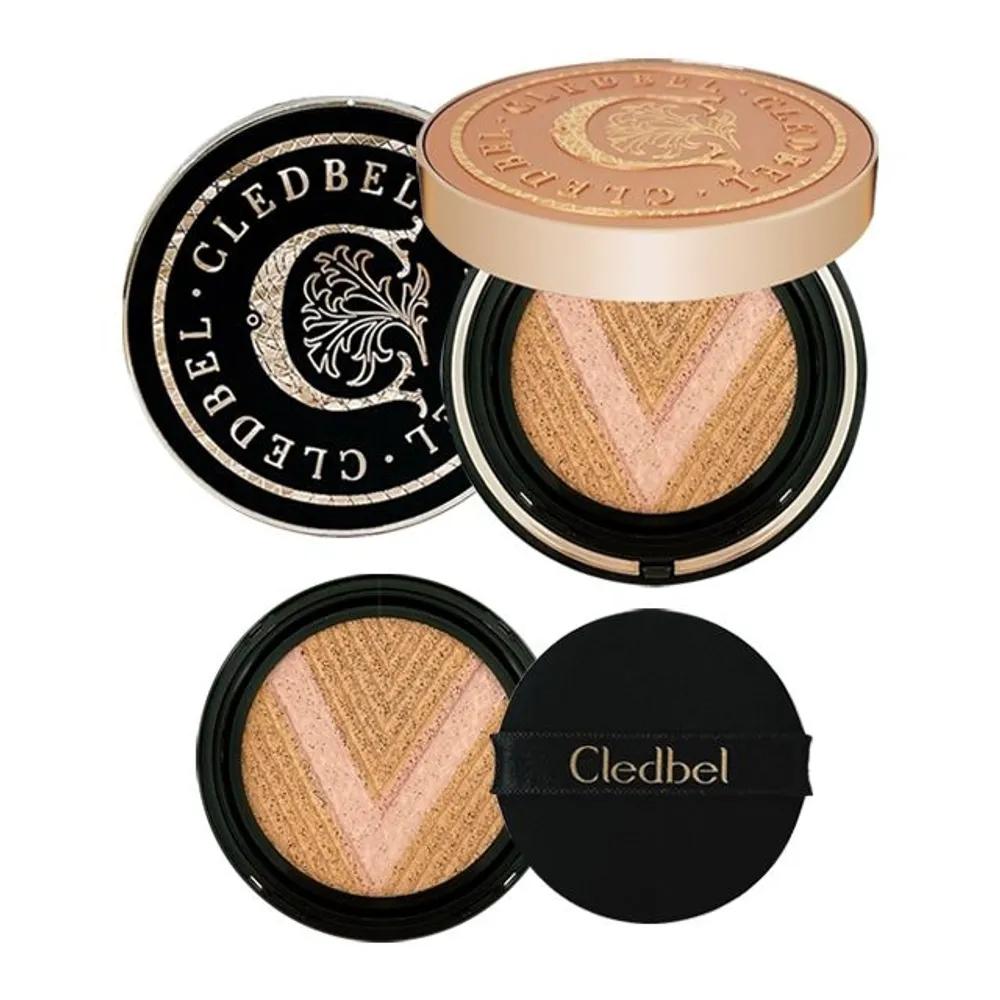 CLEDBEL Поднимающая cushion-пудра V-Close Glow Power Lift Основной продукт + Сменный блок CLEDBEL Lift V-Cushion