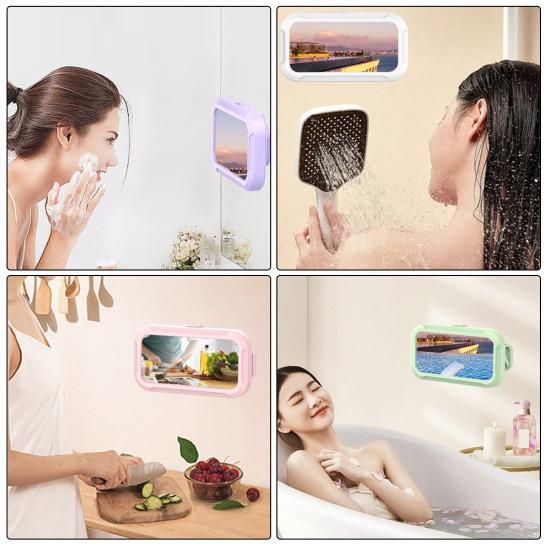 Dusche Telefon Halter Wasserdichte Wand Halterung Ständer Fall für Badezimmer Badewanne Küche