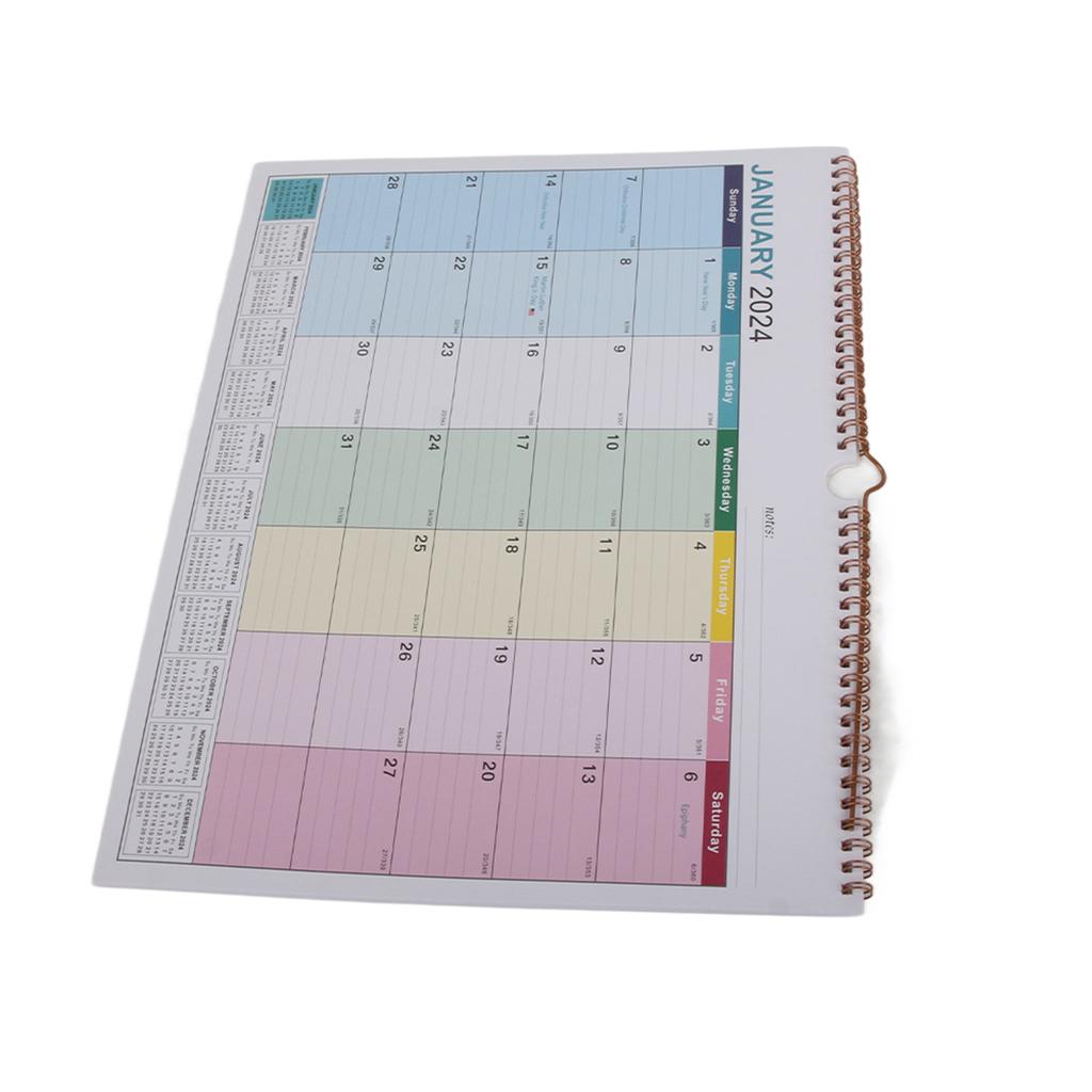 English Wall Calendar Simple Wall Calendar English Calendar Desk Calendar