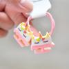 1 Pair Kid Hair Band  Cute Sweet Floral Heart Bear Crystal Hair Rope for Baby Girl Little Girl Hair Accessories