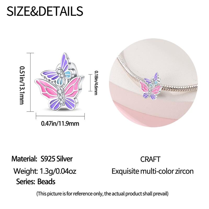 Copper Craft Flower Blue Purple Butterfly Style Sunflower Charms Dragonfly Safety Chain Fit 4Mm Aperture Bracelets Diy Jewellery