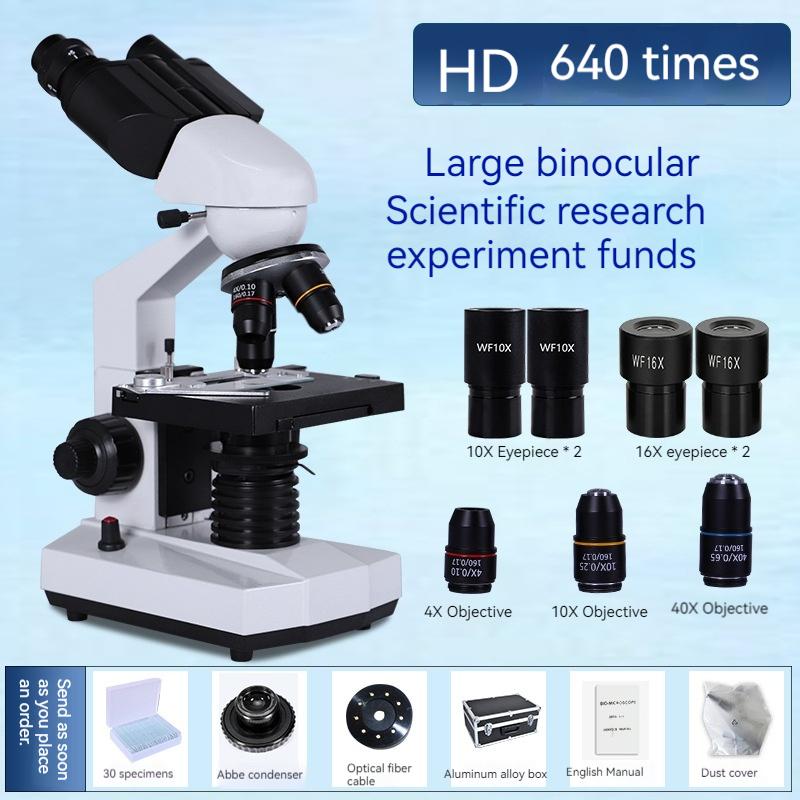 Binocular Electron Microscope Laboratory Research Microscope Maintenance Beauty Electronic Magnifying Glass
