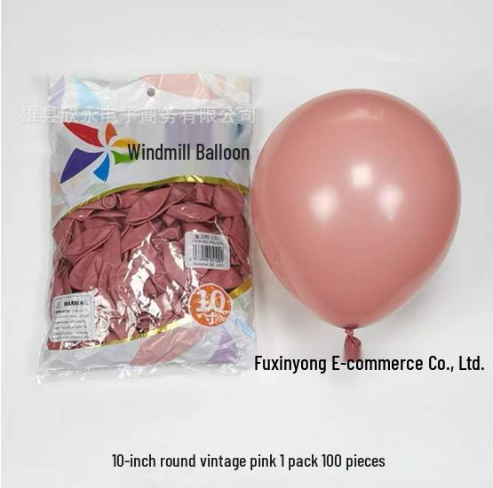 Windmill Pattern 10" Round Latex Balloons - Pack of 100 for Weddings & Birthdays