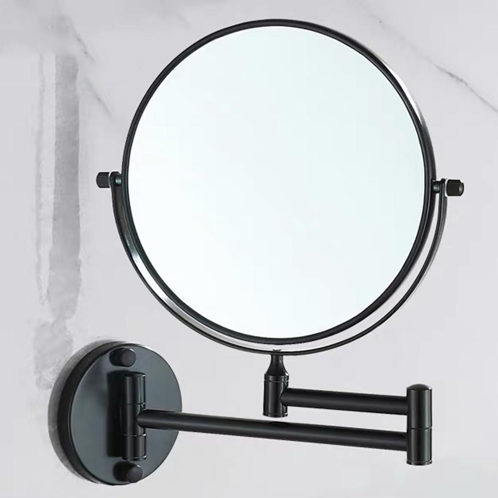 Nástěnné zrcátko na make-up 3x zvětšení Otočné sklopné toaletní zrcátko pro samoúčes a každodenní holení