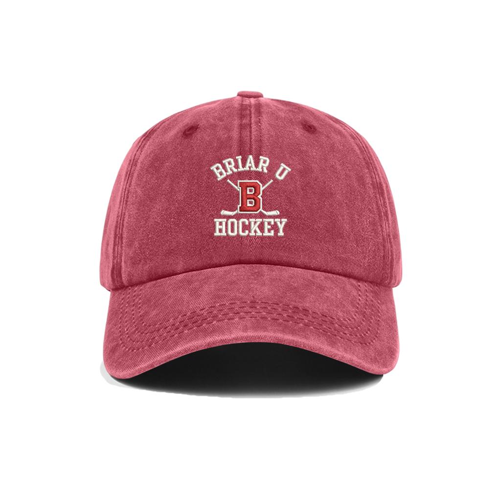 Briar U Hockey Adjustable Baseball Cap Classic Six-Panel Structured Design with Curved Visor and Embroidered Logo for Everyday Wear