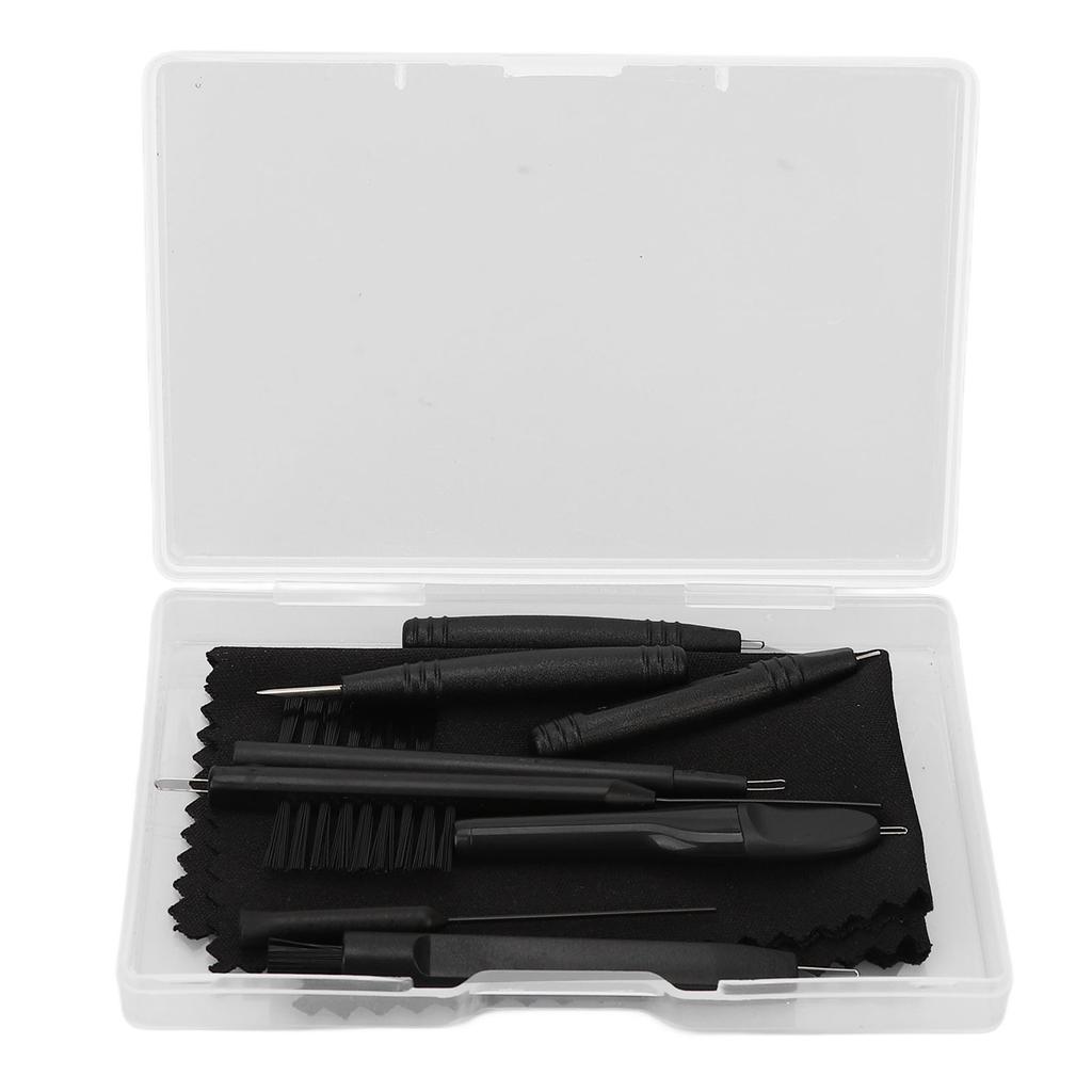 9-teiliges Set Hörgeräte-Reinigungswerkzeuge Multifunktionale Reinigungsbürste Wachsschlinge Magnet Tragbar