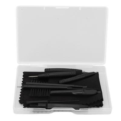 Ensemble de 9 pièces Outils de nettoyage pour amplificateur auditif Brosse de nettoyage multifonctionnelle Boucle à cérumen Aimant Portable