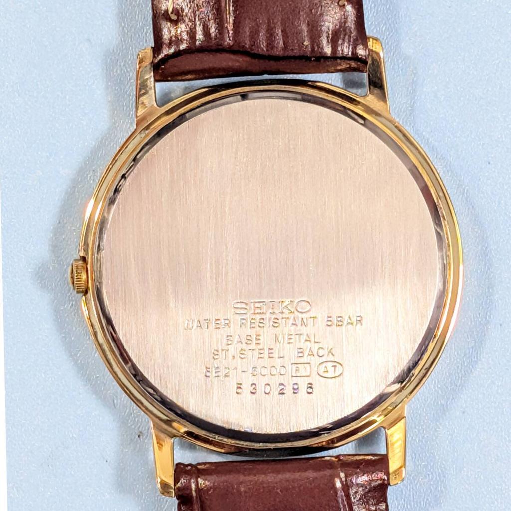 SEIKO SPIRIT Battery and Strap Working Men's Watch, Replaced, Condition, Z-19